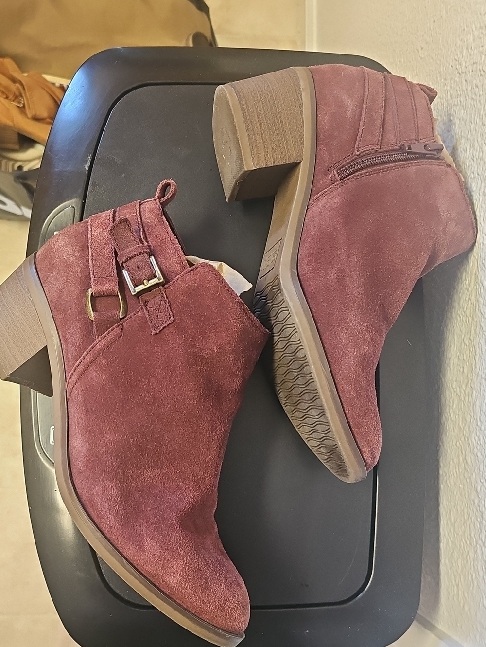 SONOMA RNH7327 Suede Ankle Boots in Pink US 9 M